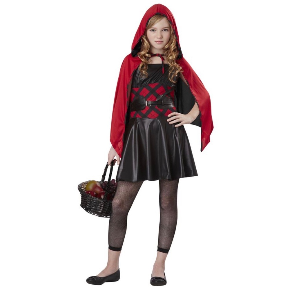 Spirit Halloween Dark Little Red Riding Hood Costume Fairytale Girls Tween 14-16